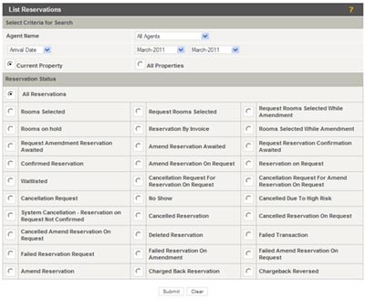 Reservation - List